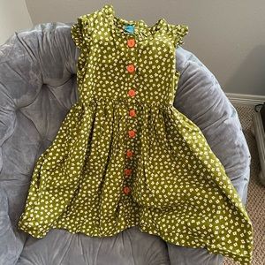 Little Miss Marmalade green flower print dress.